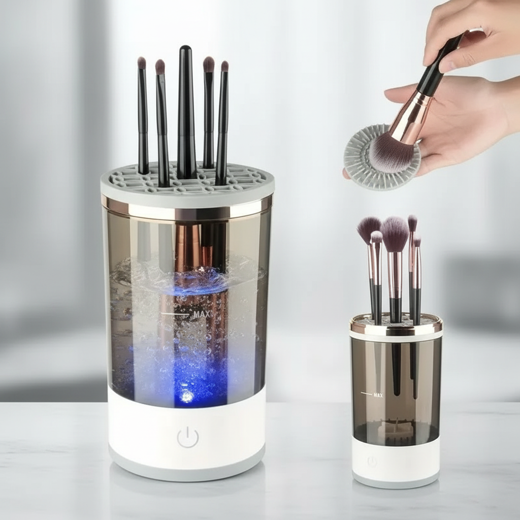 New Electric Automatic Rotating Makeup Brush Cleaner Cosmetic Brush Washing Machine