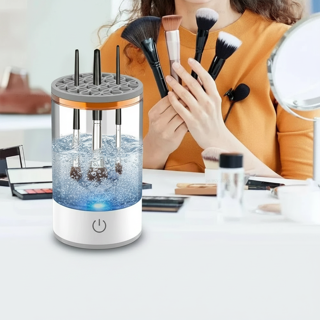 New Electric Automatic Rotating Makeup Brush Cleaner Cosmetic Brush Washing Machine